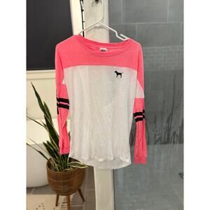 Victorias Secret Pink oversized long sleeve tee